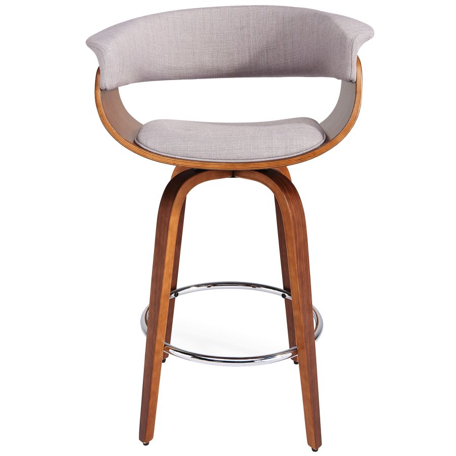 Holt 26" Counter Stool in Grey and Walnut - Image 7