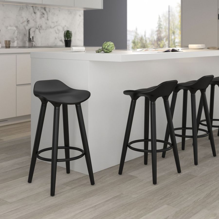 Trex 26" Counter Stool, Set of 2 in Black - Image 2