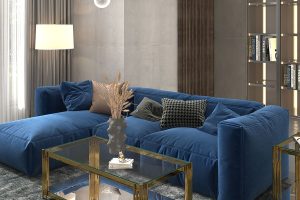 Estrel Rectangular Coffee Table In Gold