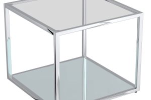 Alternative view of Casini 4pc Multi-Tier Coffee Table Set In Silver