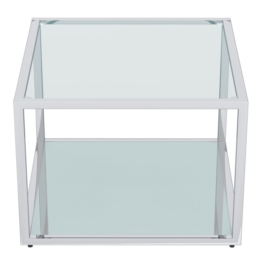 Casini 3pc Small Coffee Table Set In Silver - Image 2