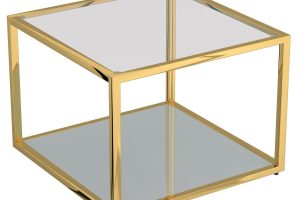 Alternative view of Casini 3pc Small Coffee Table Set In Gold