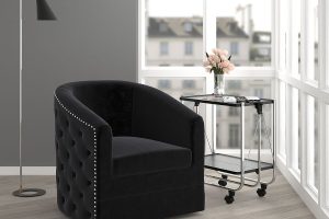 Alternative view of Velci Accent Chair in Black