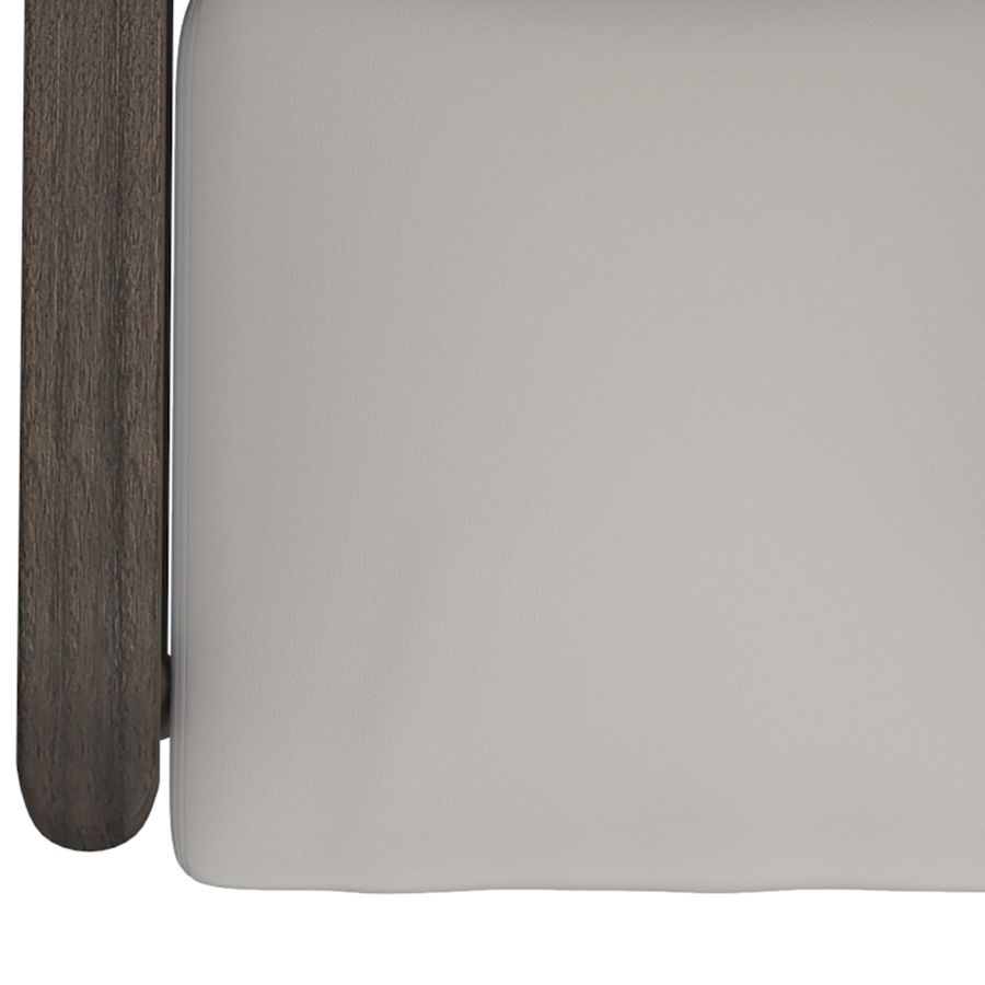 Wilder Accent Chair in Grey-Beige and Weathered Brown - Image 3