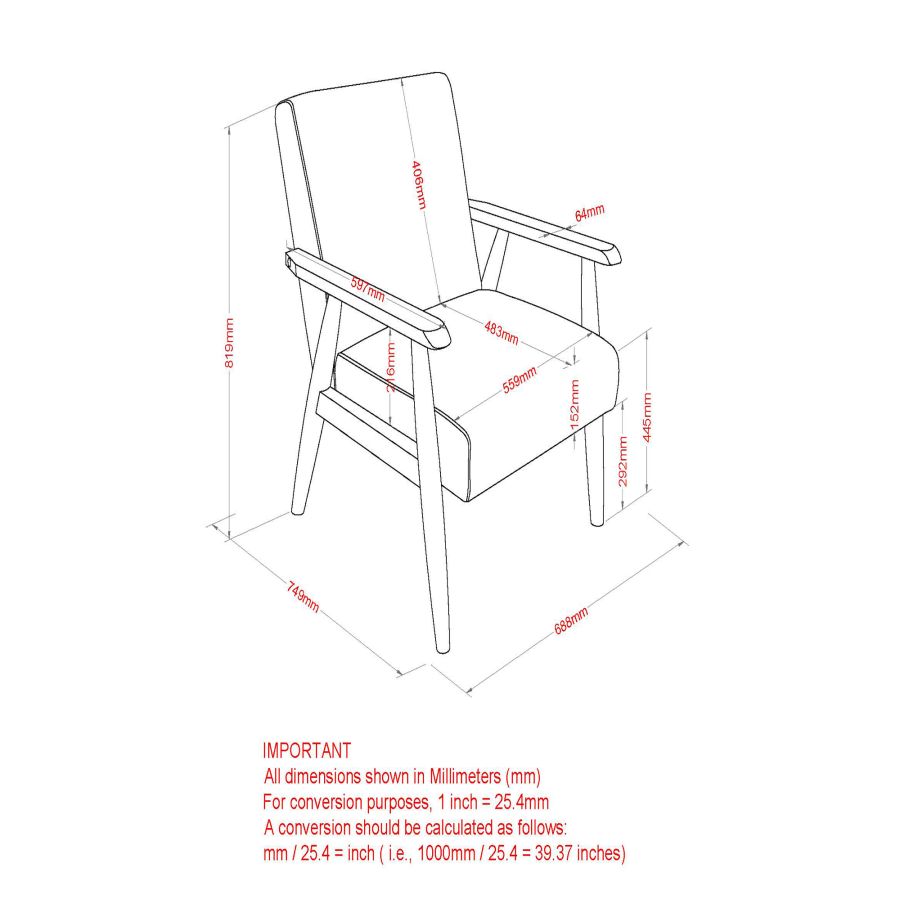Wilder Accent Chair in Grey-Beige and Weathered Brown - Image 4