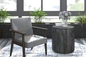 Alternative view of Wilder Accent Chair in Grey and Weathered Brown