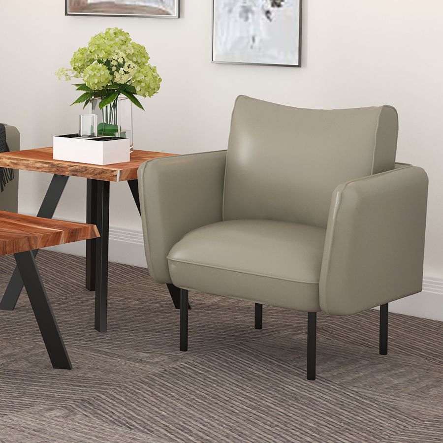 Ryker Accent Chair in Grey-Beige and Black - Image 2