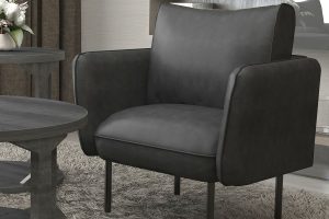 Alternative view of Ryker Accent Chair in Grey and Black