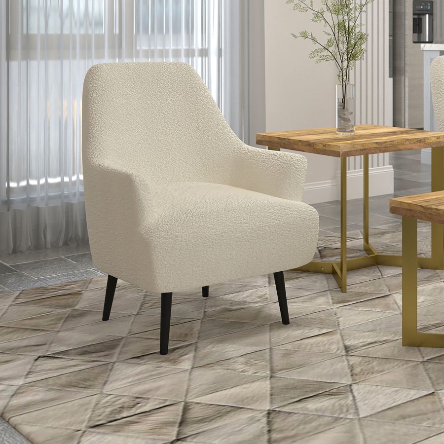 Zoey Accent Chair in Crème - Image 3