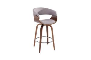 Holt 26" Counter Stool in Grey and Walnut