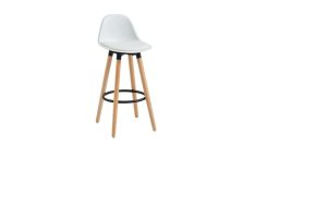 Diablo 26" Counter Stool, Set of 2 in White and Natural