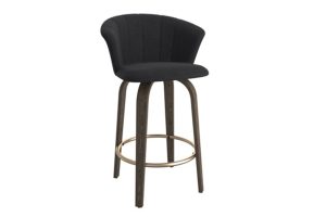 Tula 26" Counter Stool in Black and Washed Oak