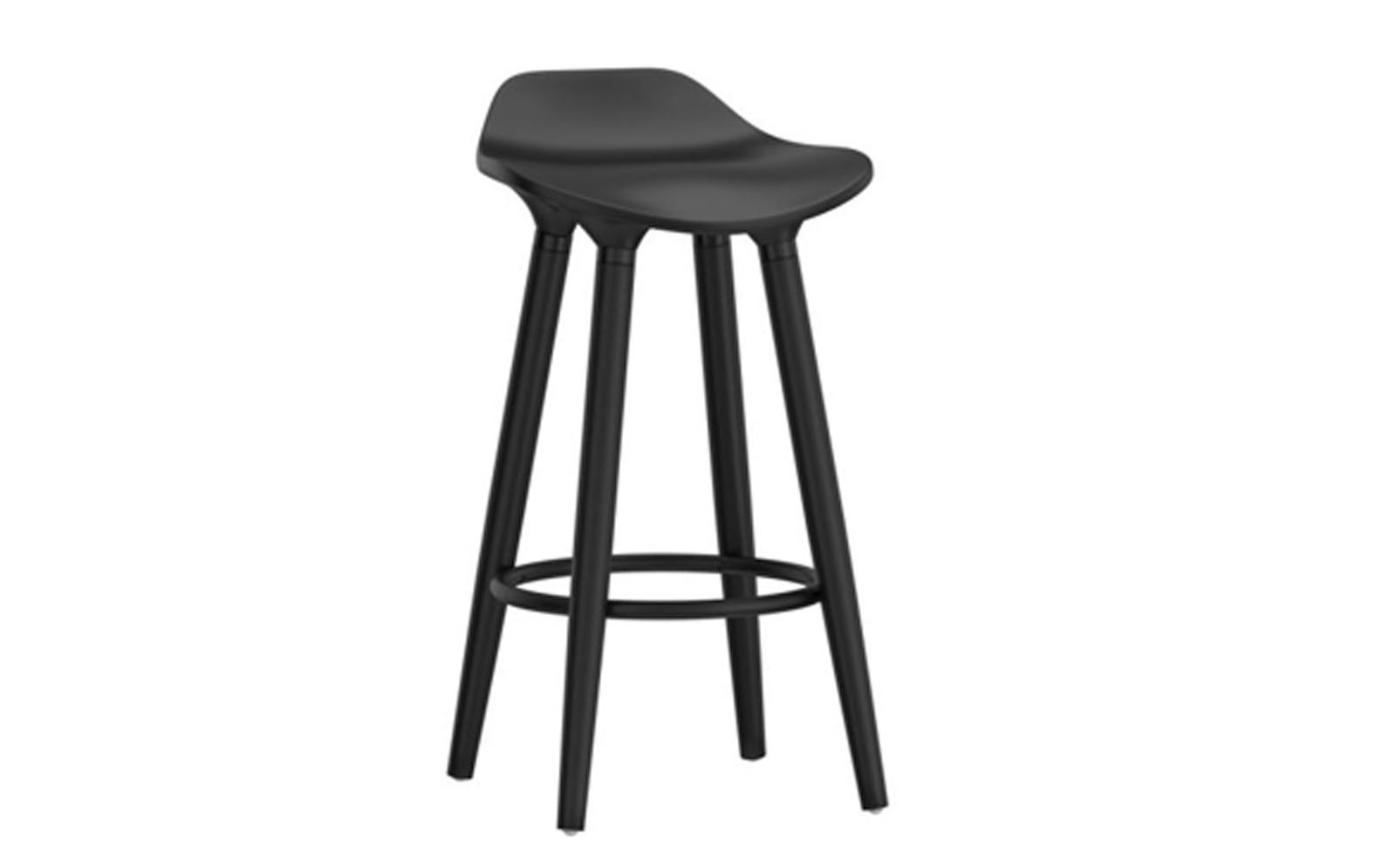 Trex 26" Counter Stool, Set of 2 in Black