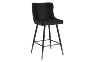 Xander 26" Counter Stool, Set of 2, in Black