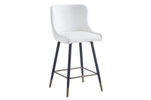 Xander 26" Counter Stool, Set of 2, in White