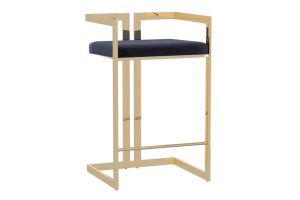 Cosmo 26" Counter Stool in Black and Gold