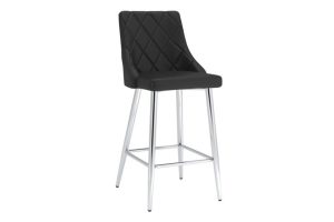 Devo 26" Counter Stool, Set of 2, in Black