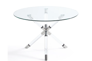 Paloma Dining Table Silver