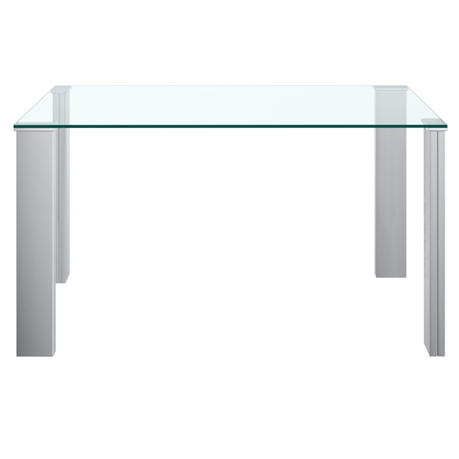 Frankfurt Rectangular Dining Table In Stainless Steel - Image 8