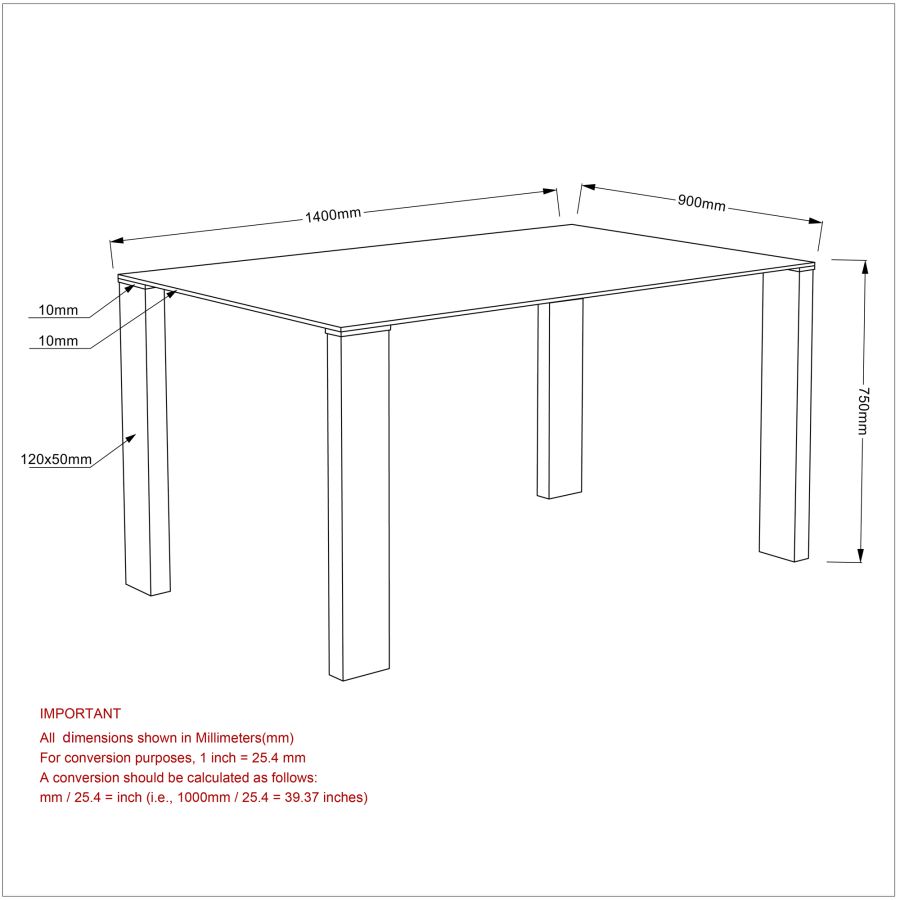 Frankfurt Rectangular Dining Table In Stainless Steel - Image 2
