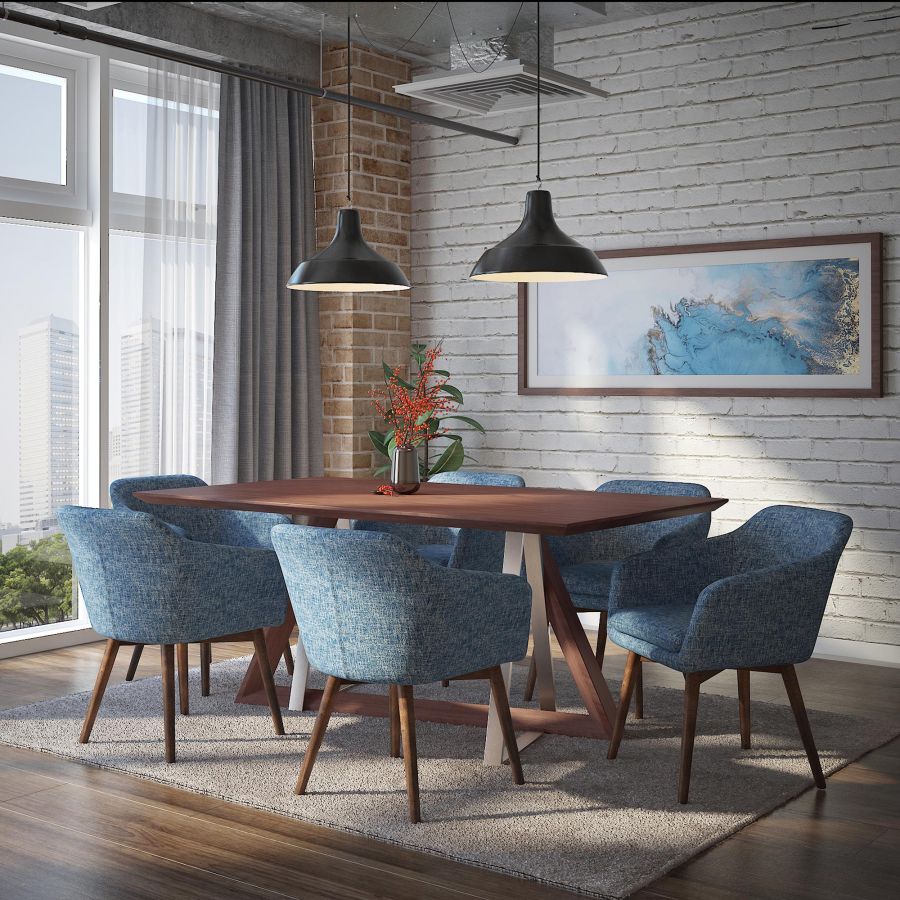 Drake Rectangular Dining Table in Walnut - Image 6