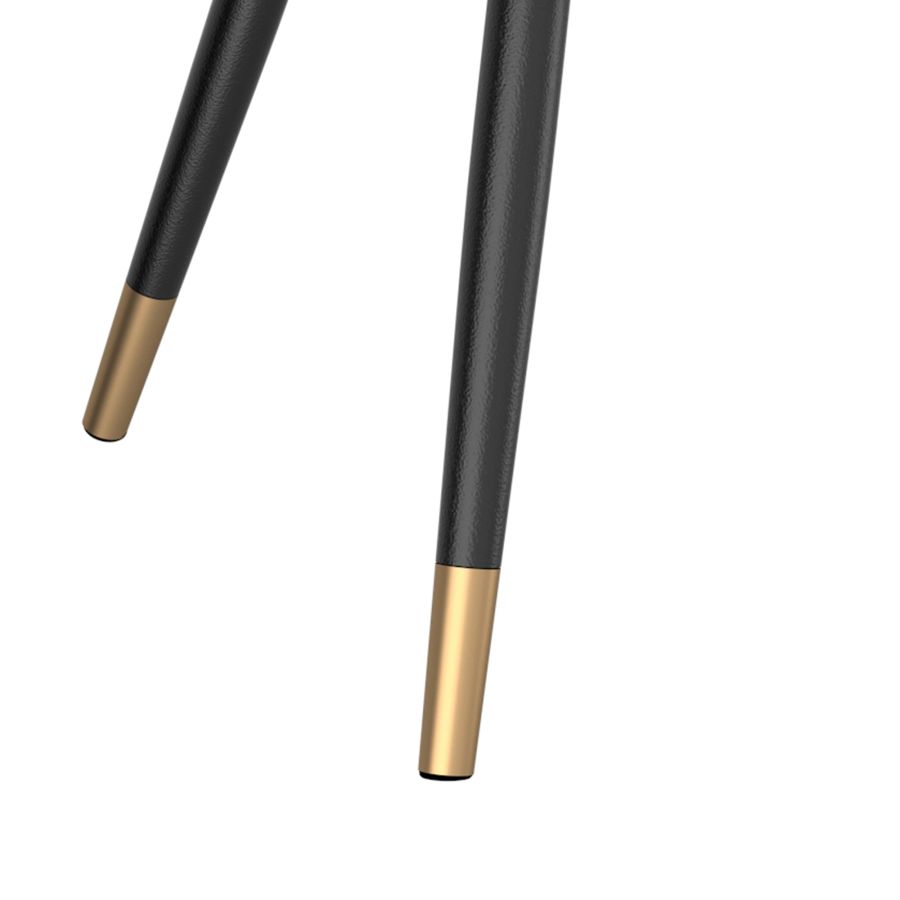 Emery Round Dining Table In White And Black - Image 3