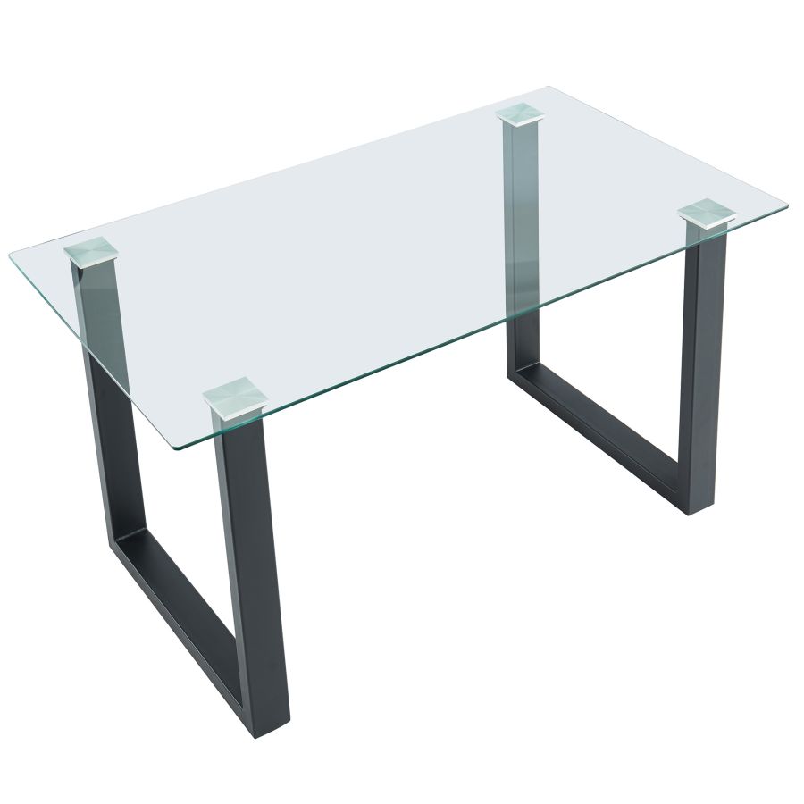 Franco Rectangular Dining Table In Black - Image 4