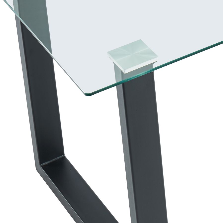 Franco Rectangular Dining Table In Black - Image 3