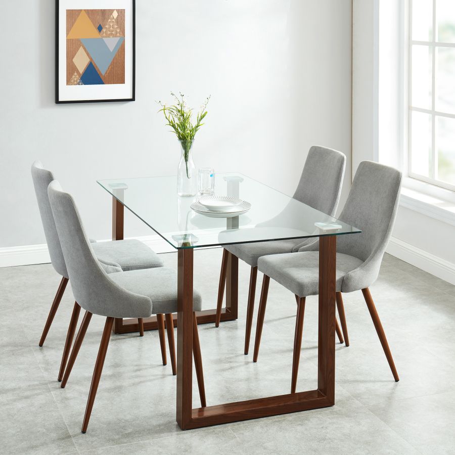 Franco Rectangular Dining Table in Walnut - Image 4