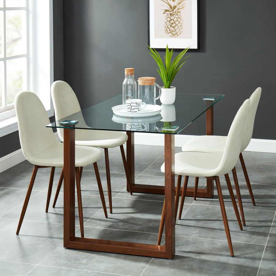 Franco Rectangular Dining Table in Walnut - Image 6