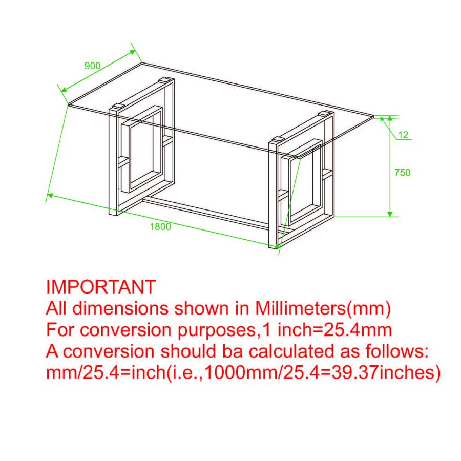 Eros Rectangular Dining Table In Silver - Image 4