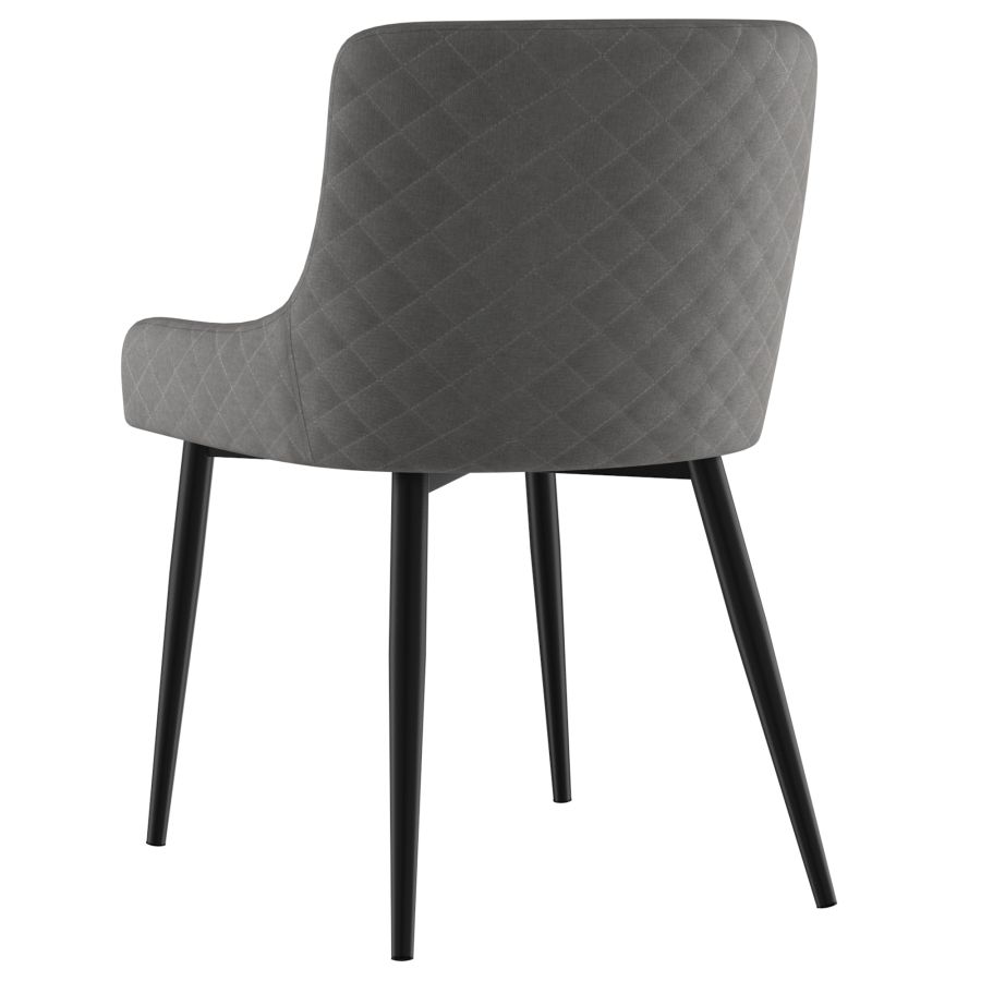 Bianca Side Chair, Set Of 2 In Grey And Black Leg - Image 8