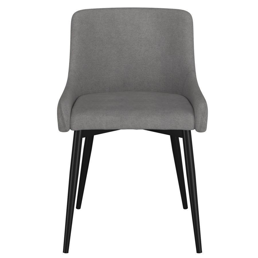 Bianca Side Chair, Set Of 2 In Grey And Black Leg - Image 6
