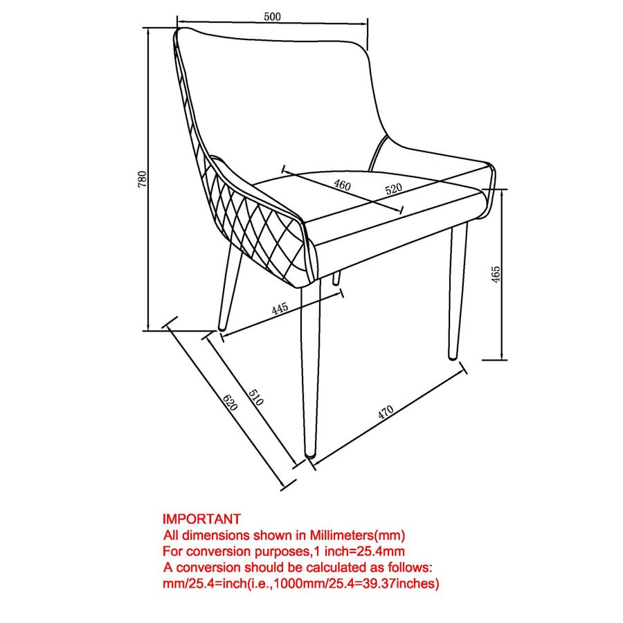 Bianca Side Chair, Set Of 2 In Grey And Black Leg - Image 2