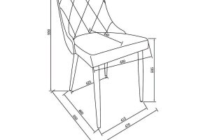 Alternative view of Devo Side Chair, Set Of 2 In Black And Chrome