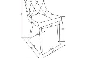 Alternative view of Antoine Side Chair, Set Of 2 In White And Aged Gold