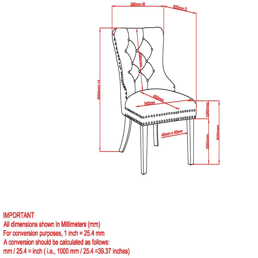 Mizal Side Chair, Set Of 2 In Navy And Gold - Image 3