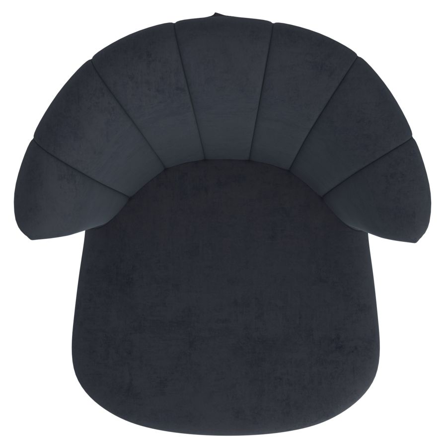 Orchid Side Chair, Set of 2 in Black and Gold - Image 4