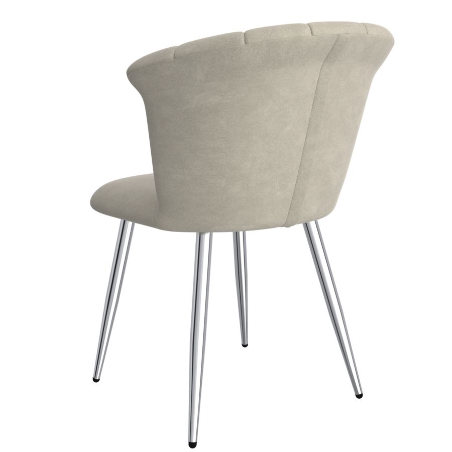 Orchid Side Chair, Set Of 2 In Grey And Chrome - Image 8