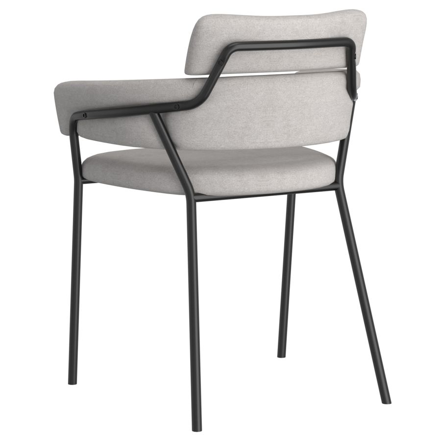 Axel Side Chair, Set Of 2 In Grey And Black - Image 8