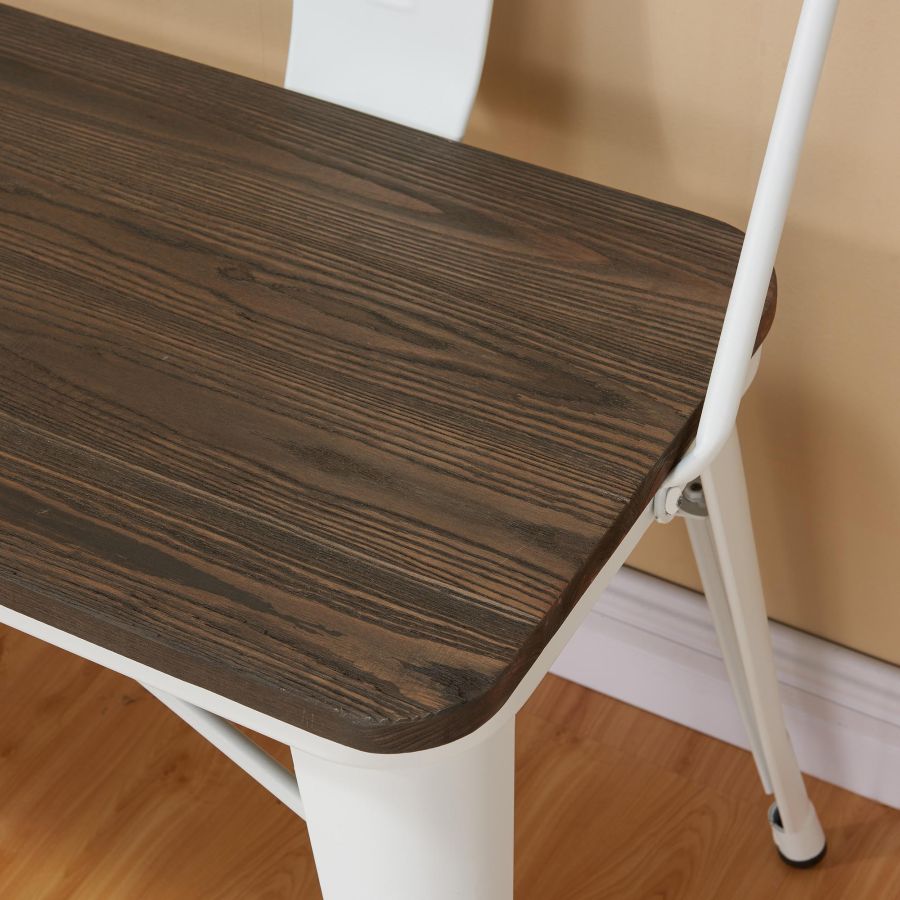 Modus Bench With Back In White - Image 3