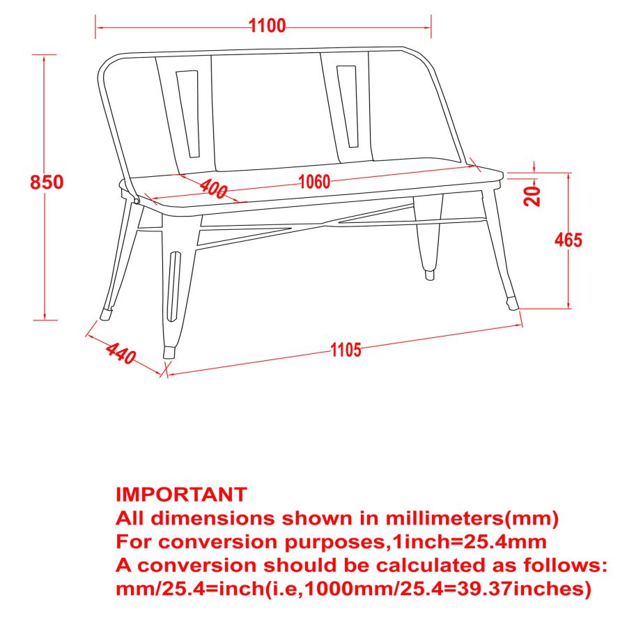 Modus Bench With Back In White - Image 4