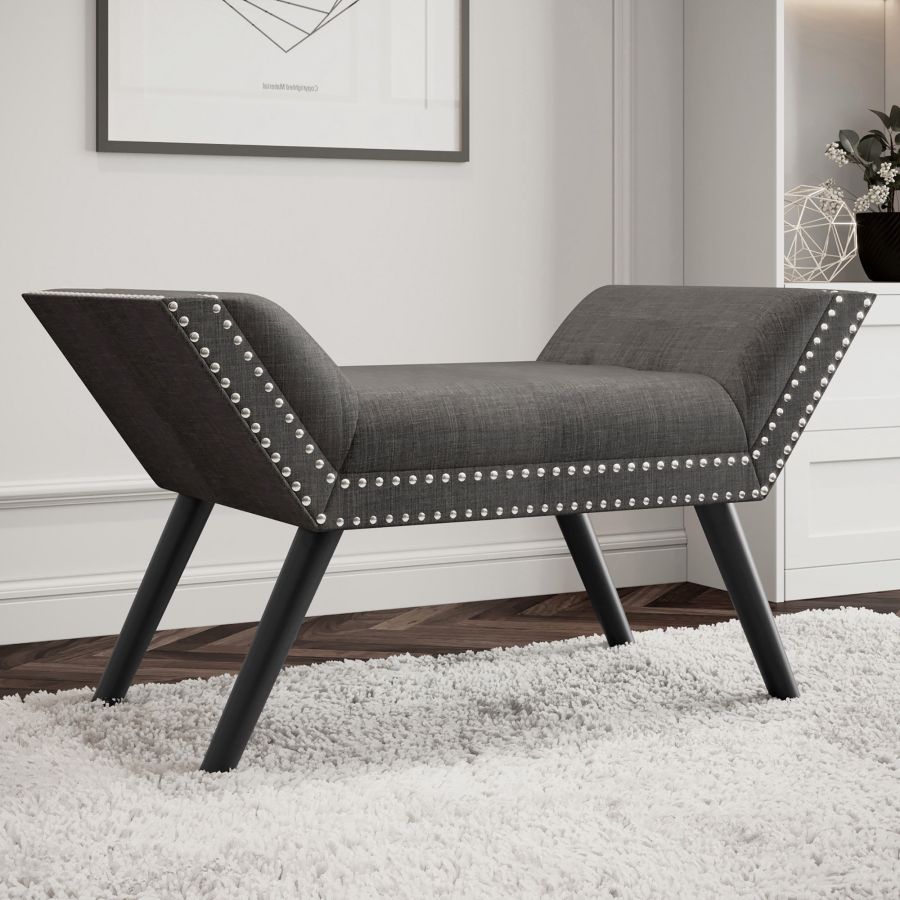 Lana Bench In Grey And Black - Image 5