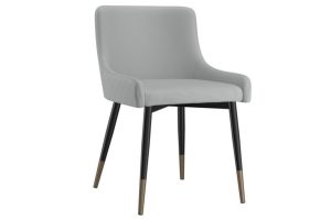 Xander Side Chair, Set Of 2 In Light Grey And Black