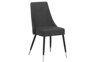 Silvano Side Chair, Set of 2 in Vintage Grey and Black
