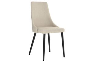 Venice Side Chair, Set Of 2 In Beige And Black