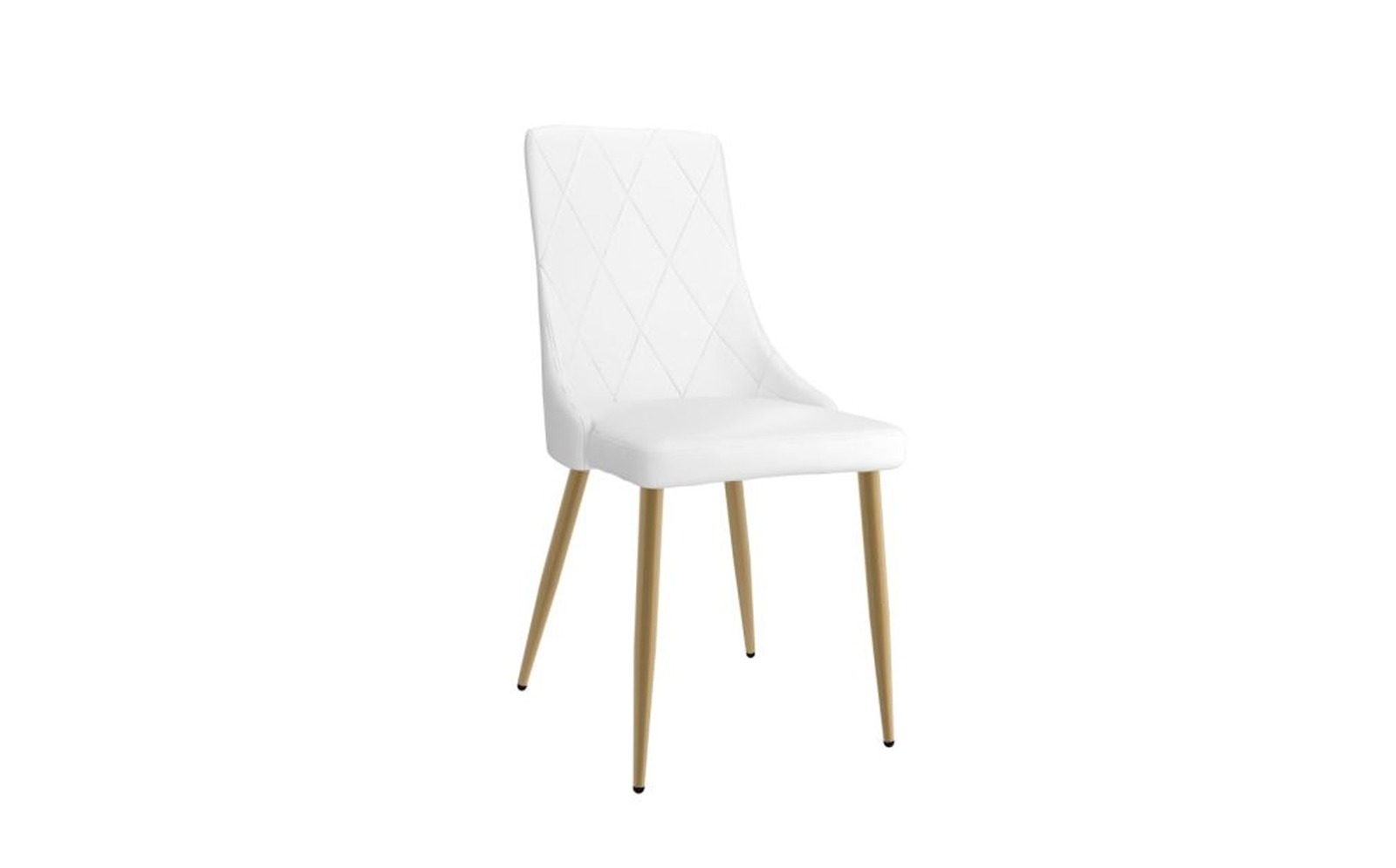 Antoine Side Chair, Set Of 2 In White And Aged Gold