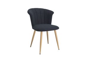 Orchid Side Chair, Set of 2 in Black and Gold