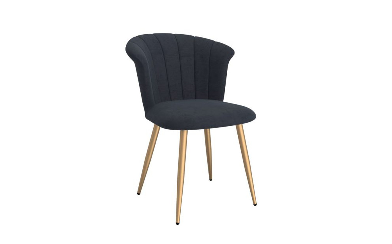 Orchid Side Chair, Set of 2 in Black and Gold