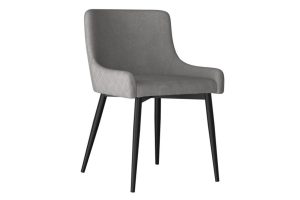 Bianca Side Chair, Set Of 2 In Grey And Black Leg